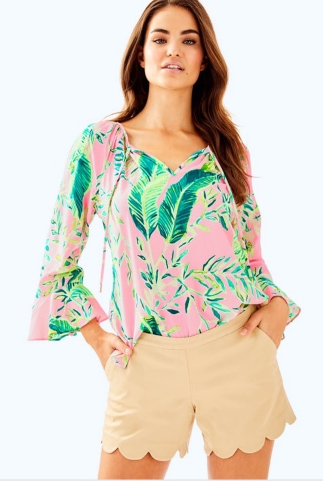 Lilly Pulitzer 5" Buttercup Metallic Gold Shorts